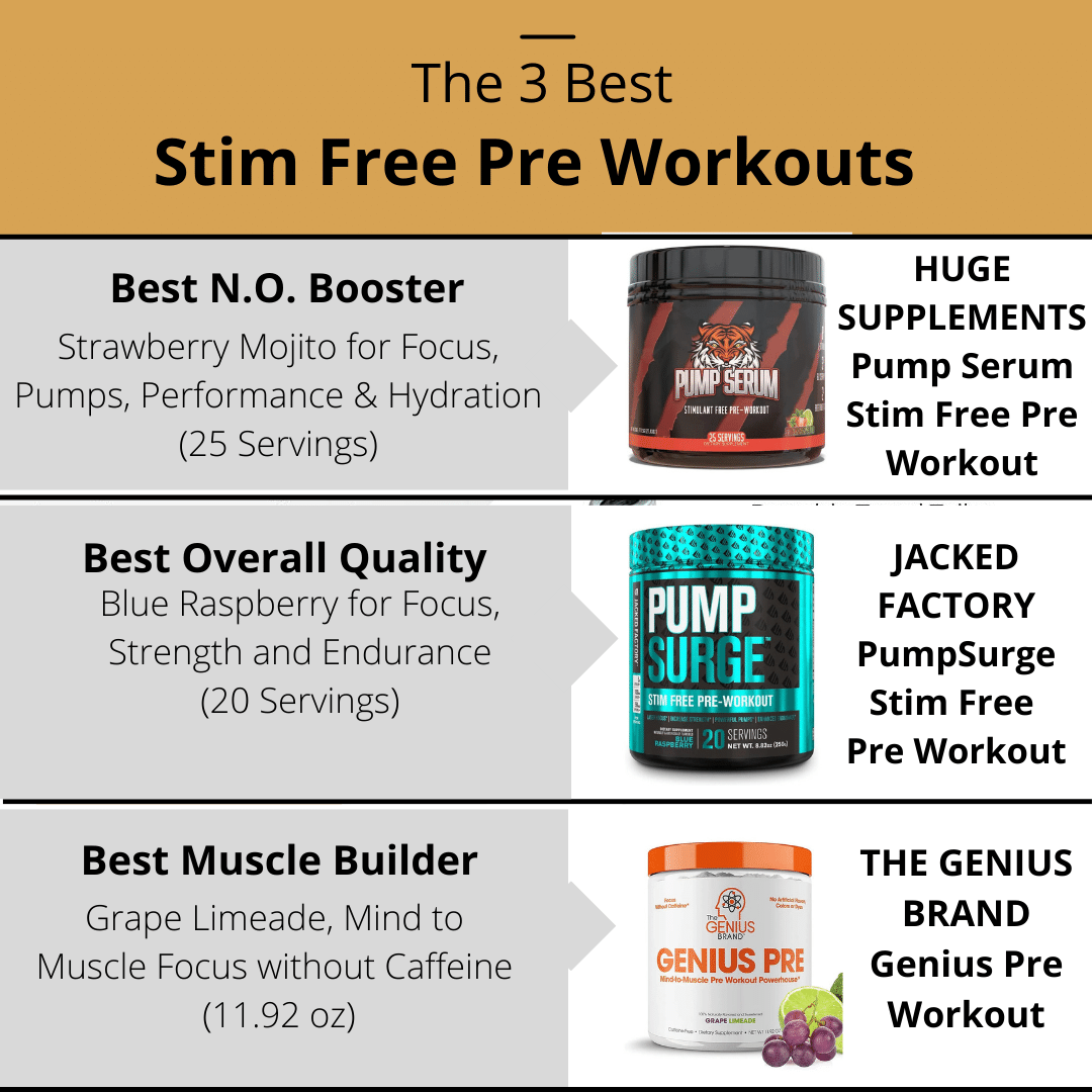 The 3 Best Stim Free Pre Workouts